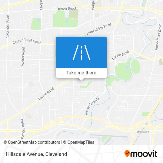 Hillsdale Avenue map