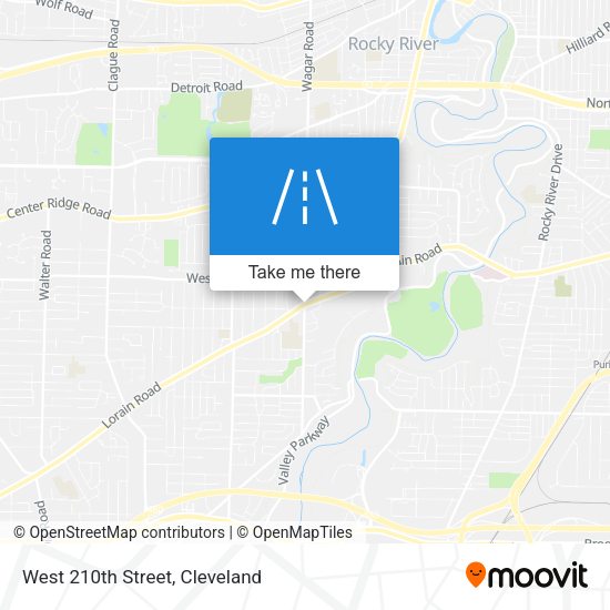 West 210th Street map