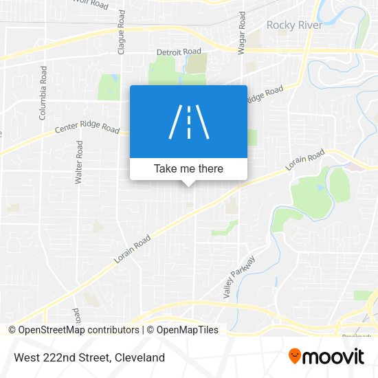 West 222nd Street map