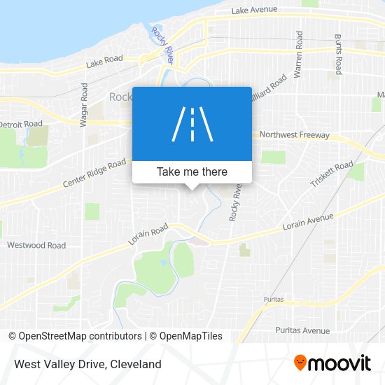 West Valley Drive map