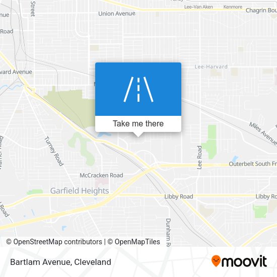 Mapa de Bartlam Avenue