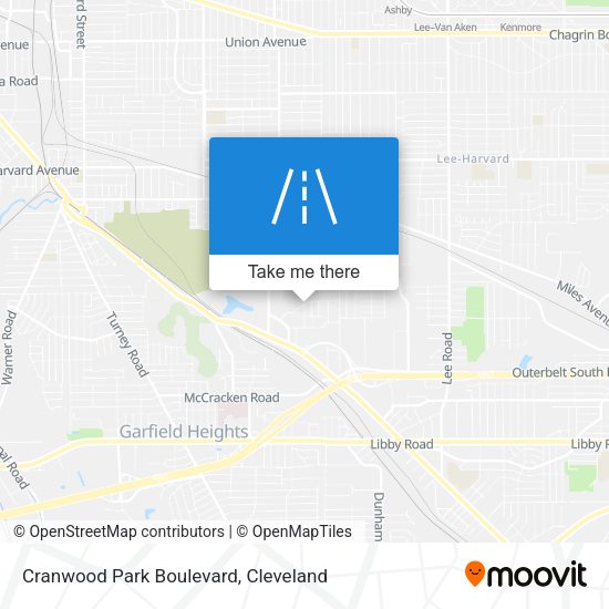 Cranwood Park Boulevard map