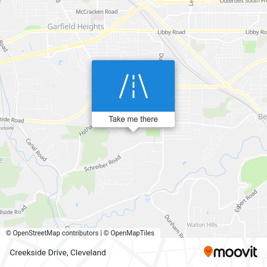 Mapa de Creekside Drive