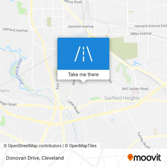 Mapa de Donovan Drive