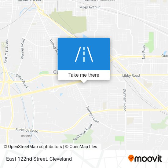 East 122nd Street map