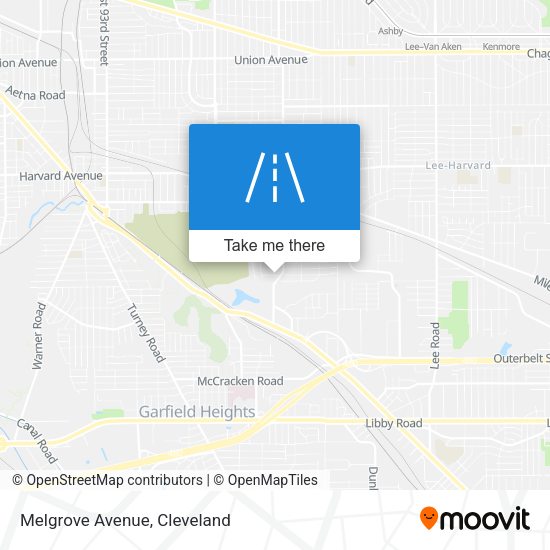 Mapa de Melgrove Avenue