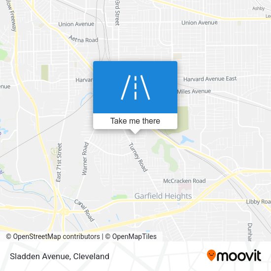 Mapa de Sladden Avenue