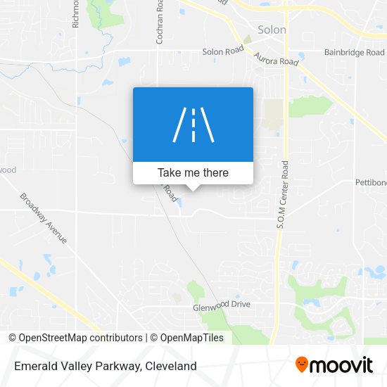 Emerald Valley Parkway map