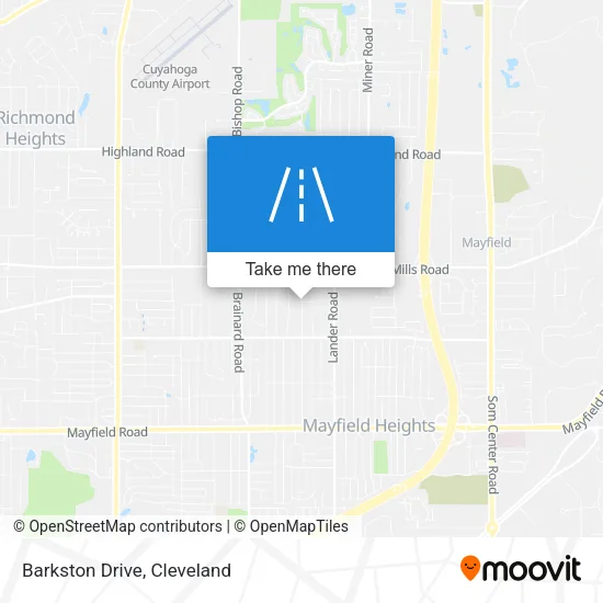Barkston Drive map
