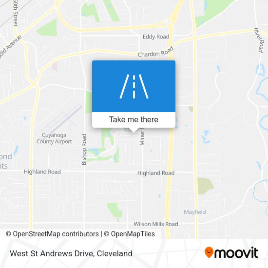 West St Andrews Drive map