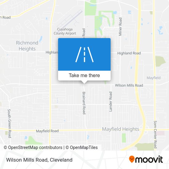 Mapa de Wilson Mills Road