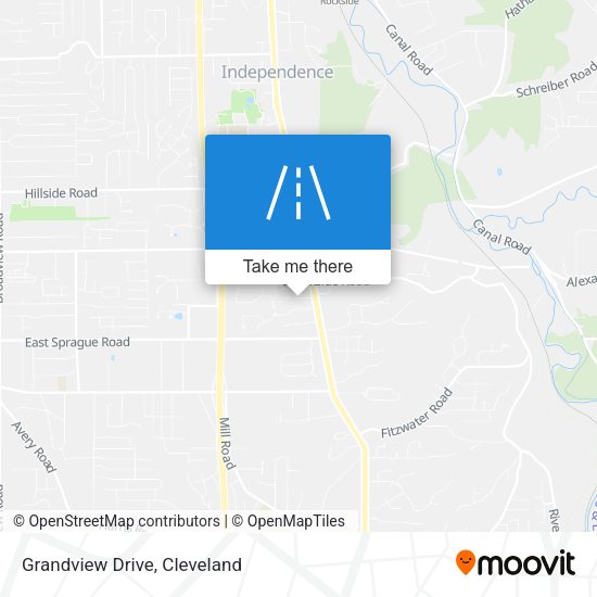 Mapa de Grandview Drive