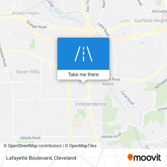 Lafayette Boulevard map