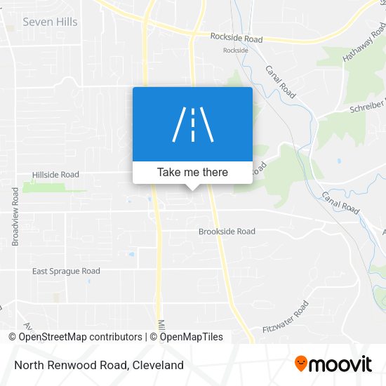 North Renwood Road map