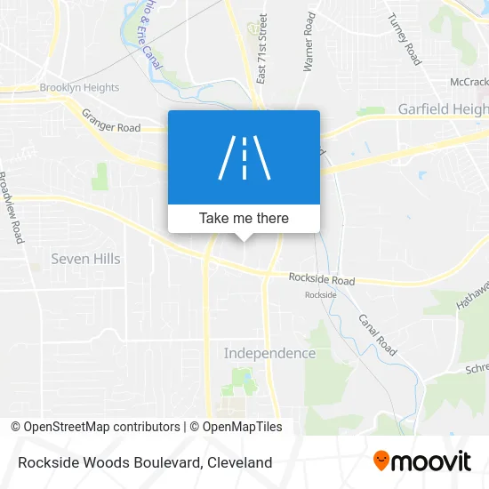 Rockside Woods Boulevard map