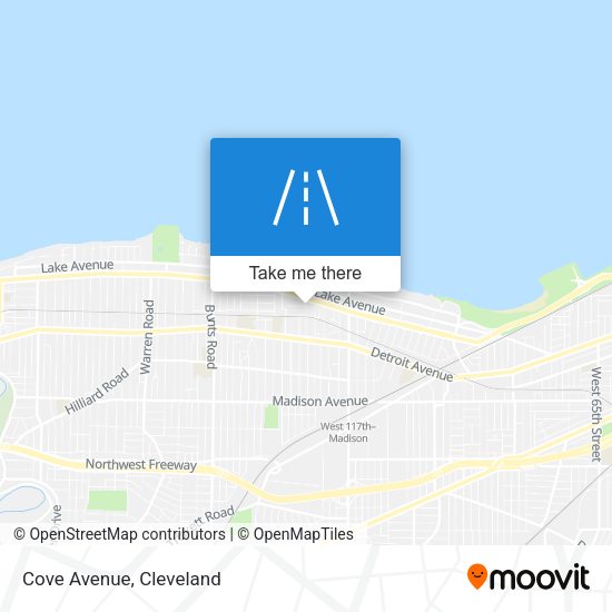 Cove Avenue map