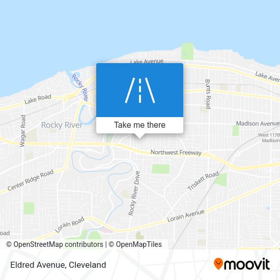 Mapa de Eldred Avenue