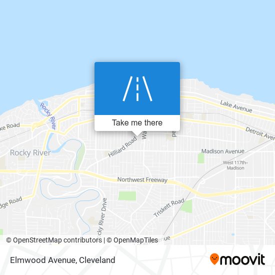 Mapa de Elmwood Avenue