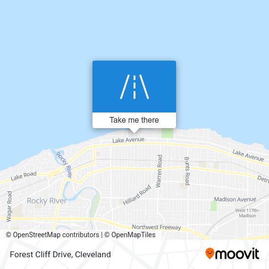 Forest Cliff Drive map
