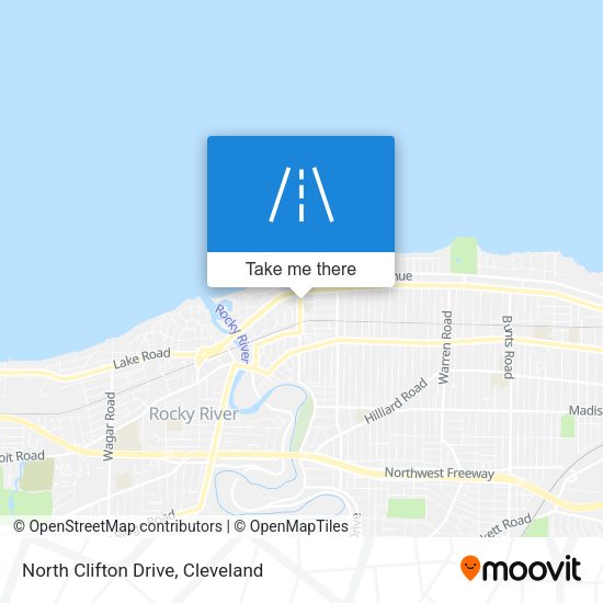 North Clifton Drive map