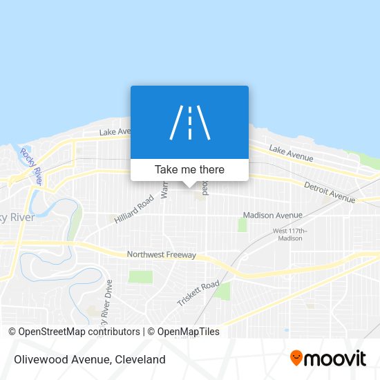 Mapa de Olivewood Avenue
