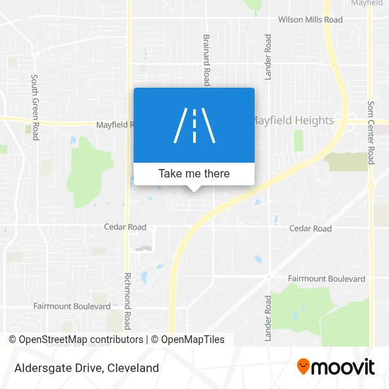 Aldersgate Drive map