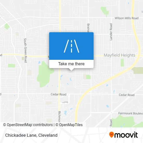 Chickadee Lane map