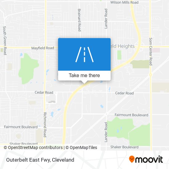 Outerbelt East Fwy map