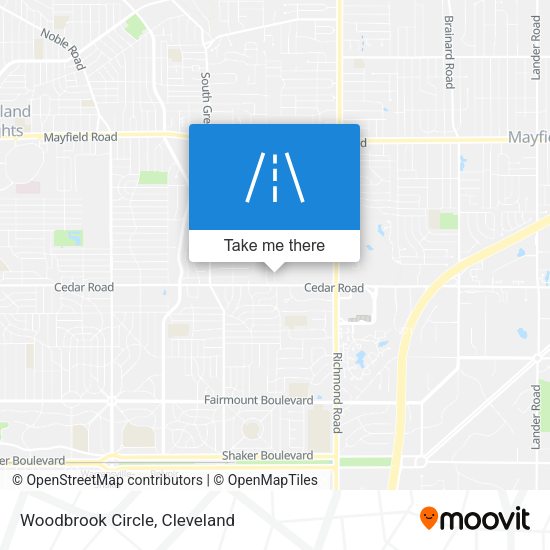 Woodbrook Circle map