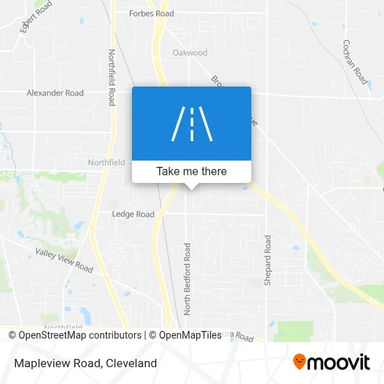 Mapleview Road map