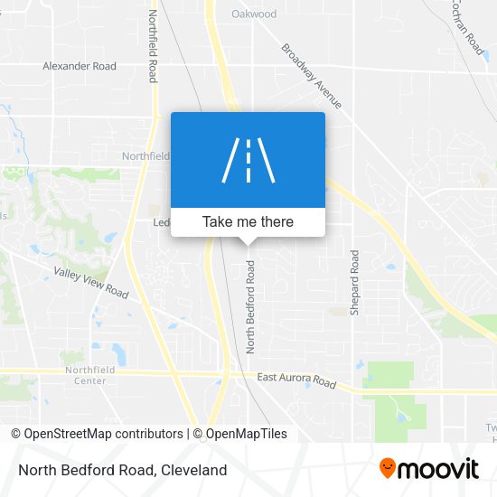 North Bedford Road map
