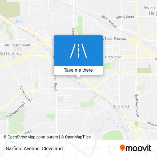 Mapa de Garfield Avenue
