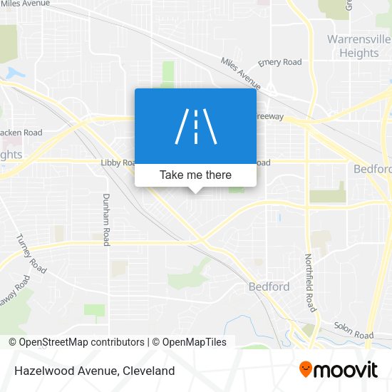 Mapa de Hazelwood Avenue