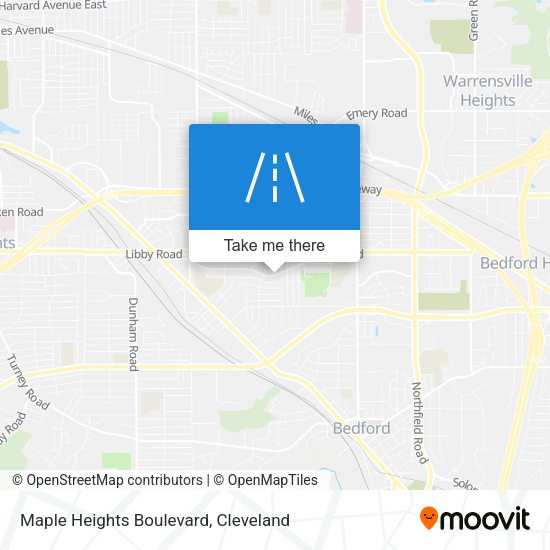 Maple Heights Boulevard map