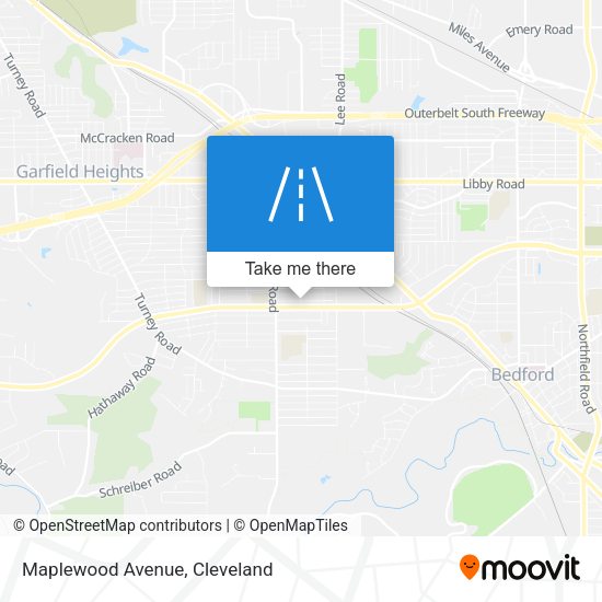 Mapa de Maplewood Avenue