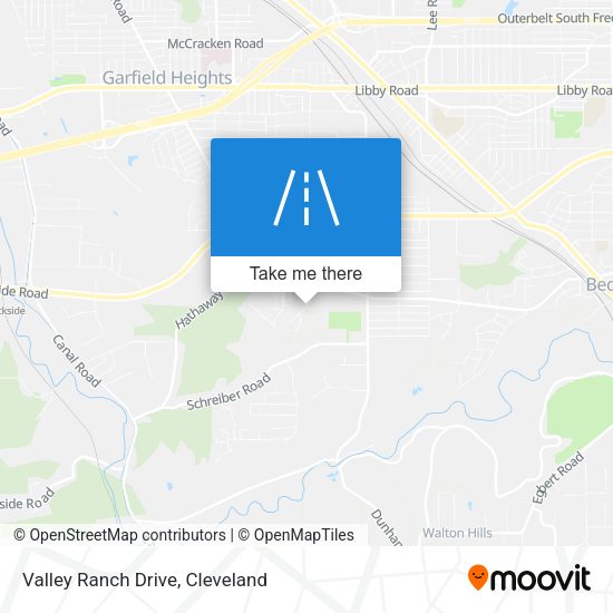 Valley Ranch Drive map