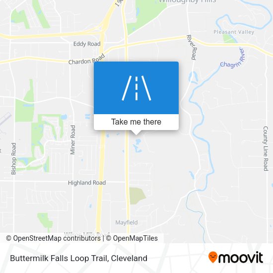 Mapa de Buttermilk Falls Loop Trail