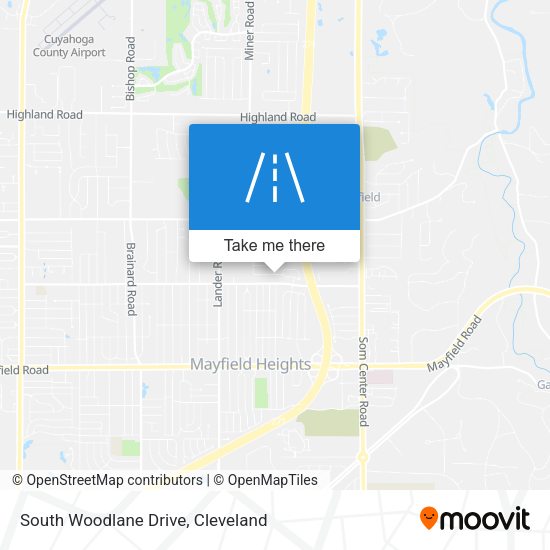 Mapa de South Woodlane Drive