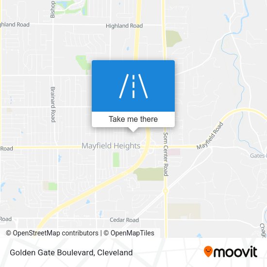 Golden Gate Boulevard map