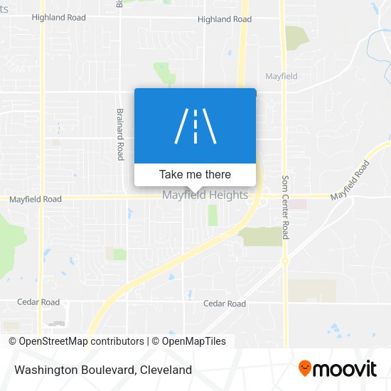 Mapa de Washington Boulevard