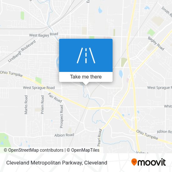 Cleveland Metropolitan Parkway map