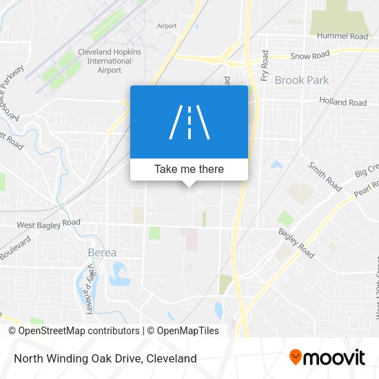 North Winding Oak Drive map