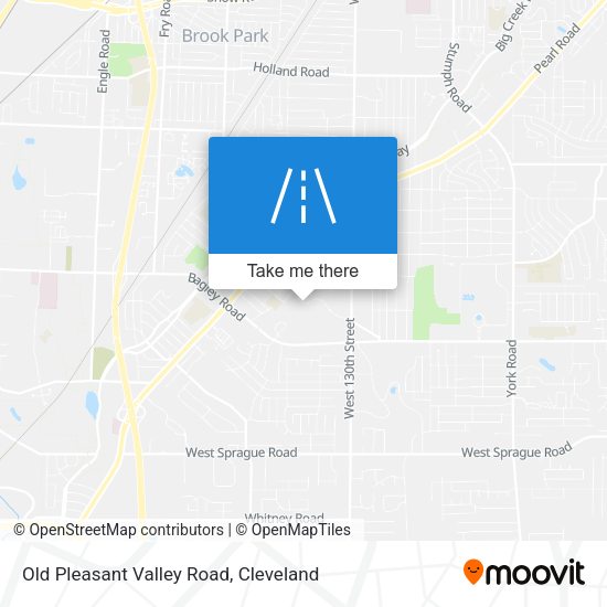 Old Pleasant Valley Road map