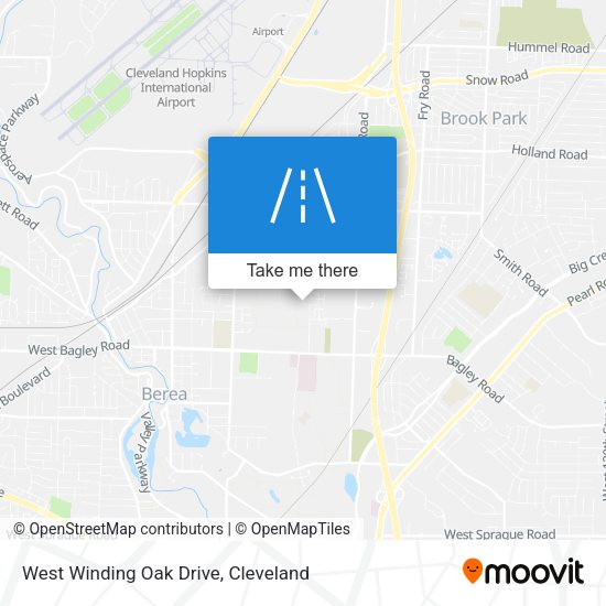 West Winding Oak Drive map