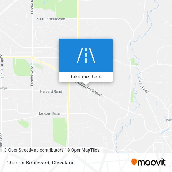 Mapa de Chagrin Boulevard