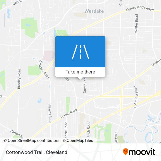 Mapa de Cottonwood Trail