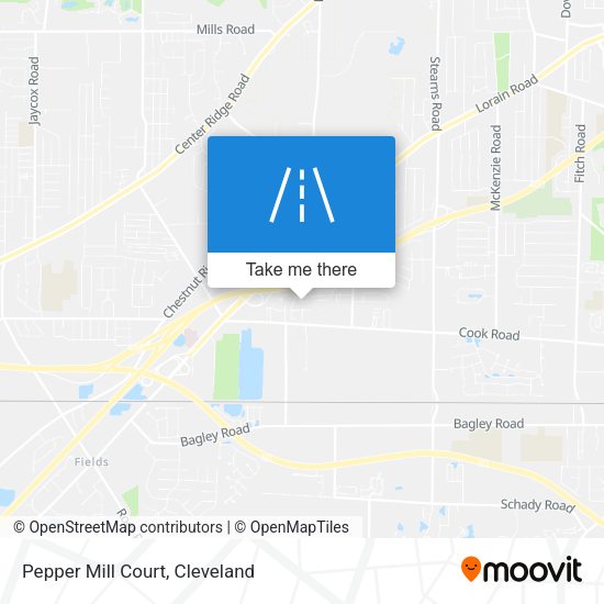Pepper Mill Court map