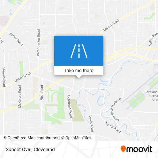 Mapa de Sunset Oval