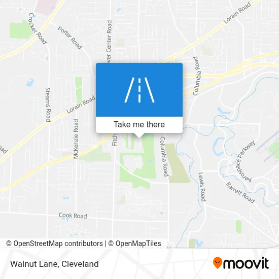 Walnut Lane map