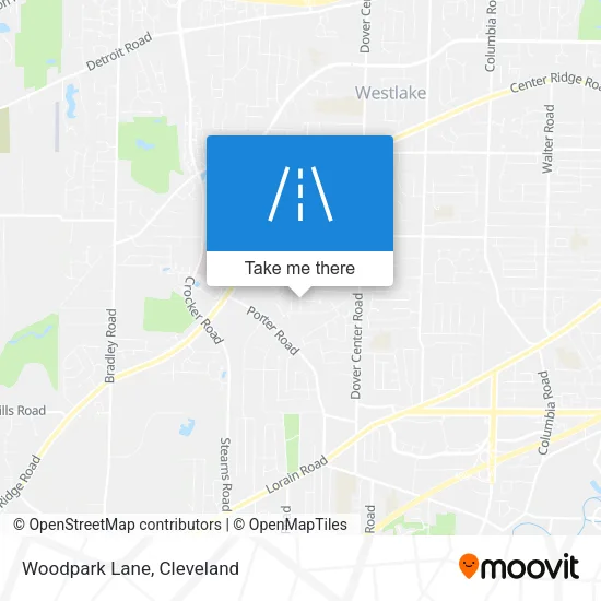 Woodpark Lane map